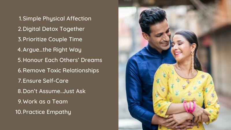 healthy habits for couples to strengthen relationship